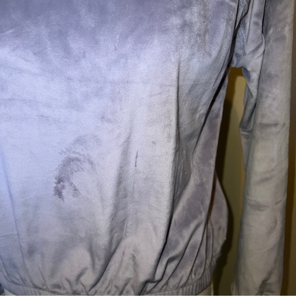 Zella Lavender Fleece Girls Size L 10/12 Crop Top Sweater - Picture 6 of 10